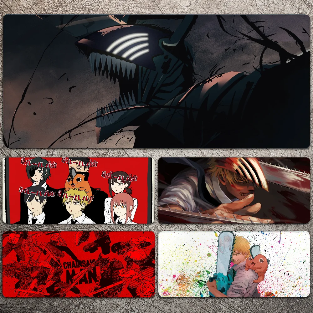 

Chainsaws Man Mousepad Large Gaming Mouse Pad LockEdge Thickened Computer Keyboard Table Desk Mat