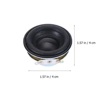 2 Pcs 40MM 4 Ohm 5W Enthusiast DIY Flat Arc Rubber Neodymium Magnet HiFi Speaker 6