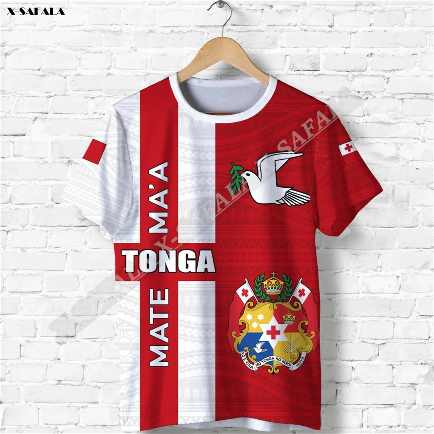 

Tonga Rugby Mate Ma 3D печать для мужчин, женская футболка с коротким рукавом, гладкая быстросохнущая Удобная