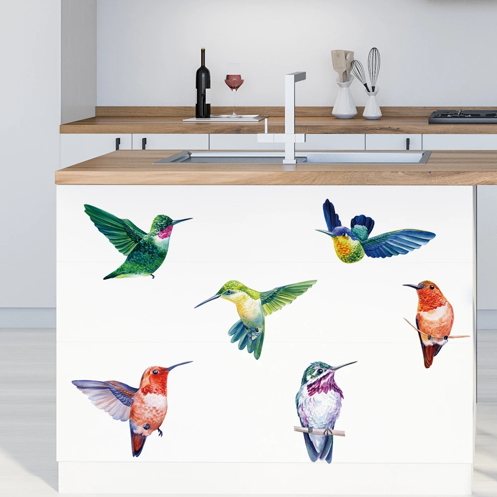 Colorful Birds Removable Wall Stickers for Baby Bedroom Nursery Kids