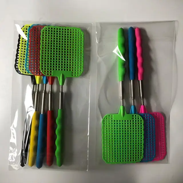 Műanyag Légy Csapdák Teleszkópos Kiterjeszthető Megelőzhető Készlet Szerszám Visszahúzható Swatter Kártevő Szúnyog Csapda Legyek Kert S7L5 - Image 2