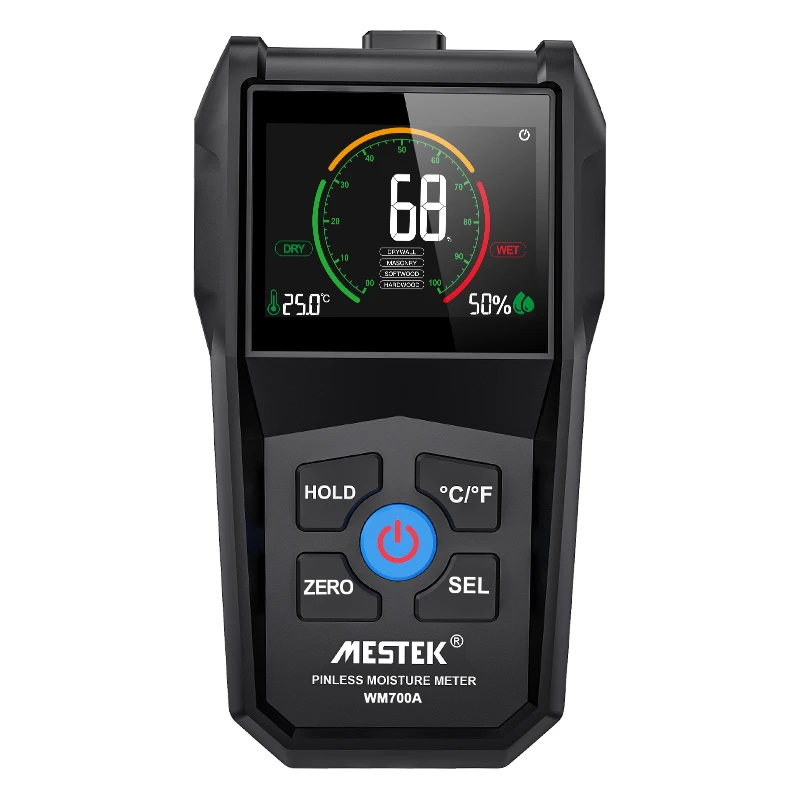 MESTEK Inductive Timber Moisture Meter Drywall Masonry Softwood