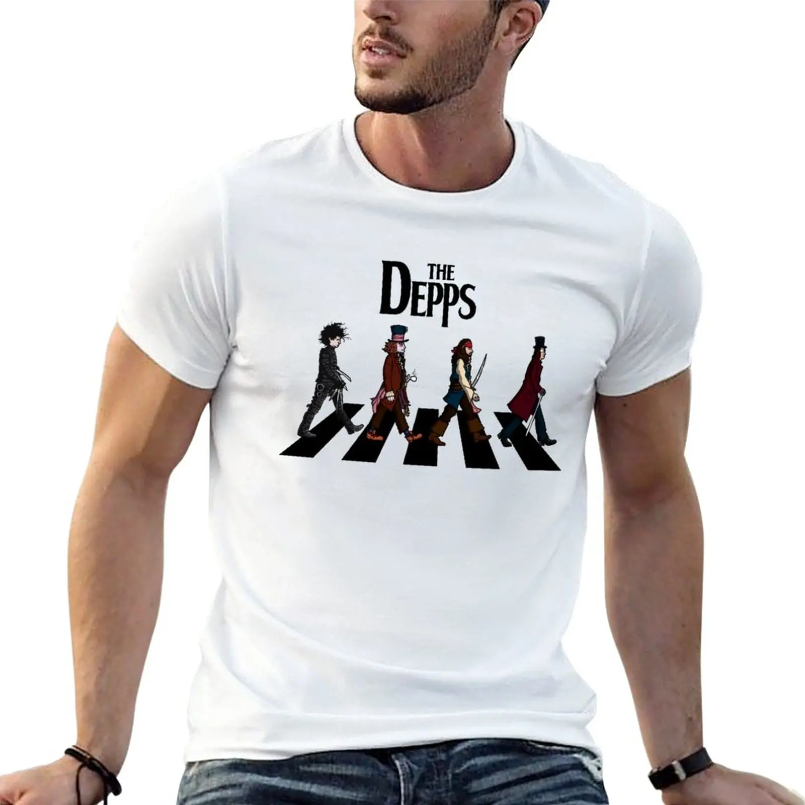 Abbey Road Parody T-Shirt Anime Clothes Quick Drying Quick-Drying Sublime Mens Graphic T-Shirt Pack