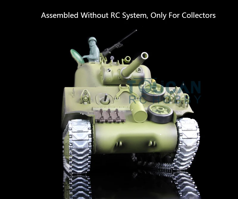 Gift 1/16 Heng Long Model USA M4A3 Sherman Metal Static Tank 3898 W/O Main Board Radio Boys Toys TH08766 5