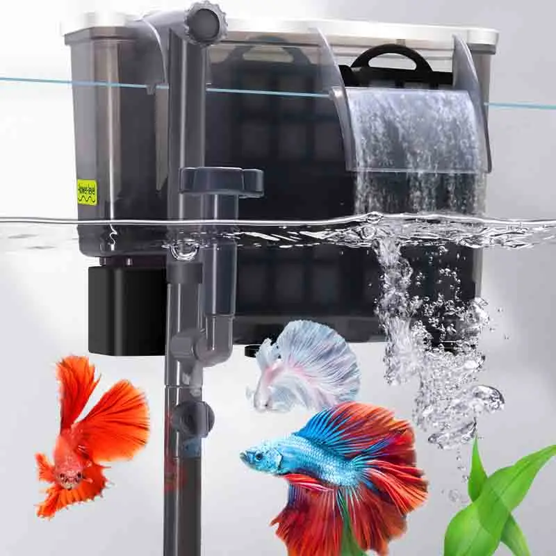 

Waterfall Aquarium Filter Free Shipping Overhead Oxygen Black Fish Tank Filter Koi Media Tanque Para Peixes Aqurium Decoration