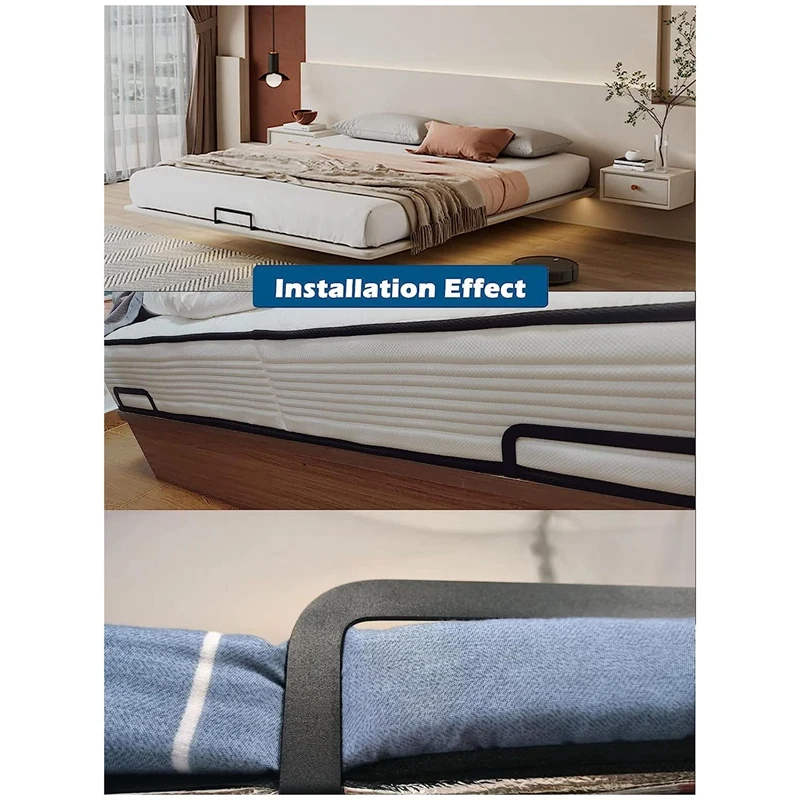 2PCS Mattress Retainer From Sliding Slide Stopper To Prevent Sliding Holder In Place Gripper Metal