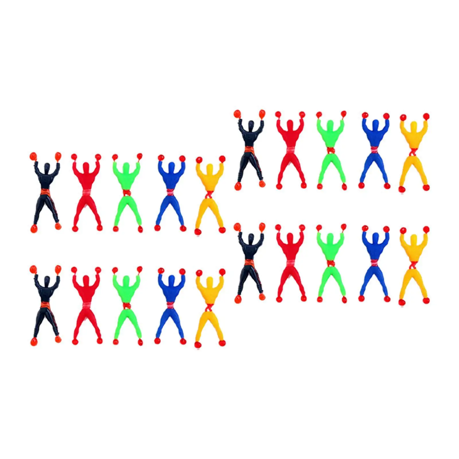

20x Window Crawler Man Vinyl Stretchy Sticky Toy for Easter Basket Stuffers