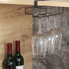 Iron Ambry Cup Holder Without Perforation Upside Down Waterlogging Glass Cup Holder Hanging Wine Cup Storage Kitchen Organizer 4