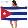 More Design Bath Towel Cuba Flag Emblem Quick dry Microfiber Absorbing Soft Water Breathable Beach Swimming Bathroom 1