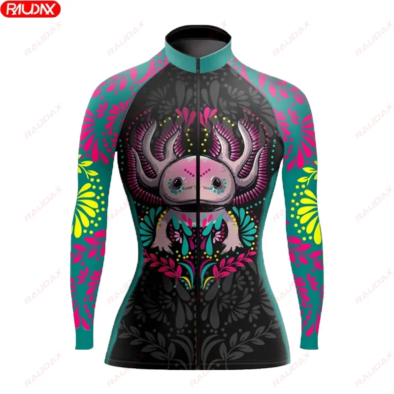 Autumn Women's Bicycle Long Sleeve Road Bicycle UV Protection Cycling Suit Spring Competition Professional Team Jersey