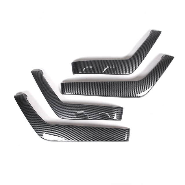 Mini Cooper Auto Accessory New Car Door Handle Scratch Cover Guards  Universal Fit 4 Door Pack Carbon Fiber Made in USA 