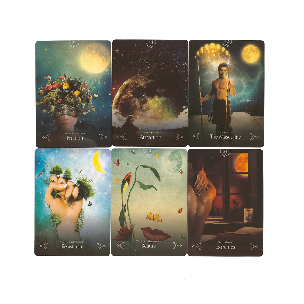 Queen Of The Moon Divination Oracle Cards. Oracle Card Tarot Cards for beginners 5
