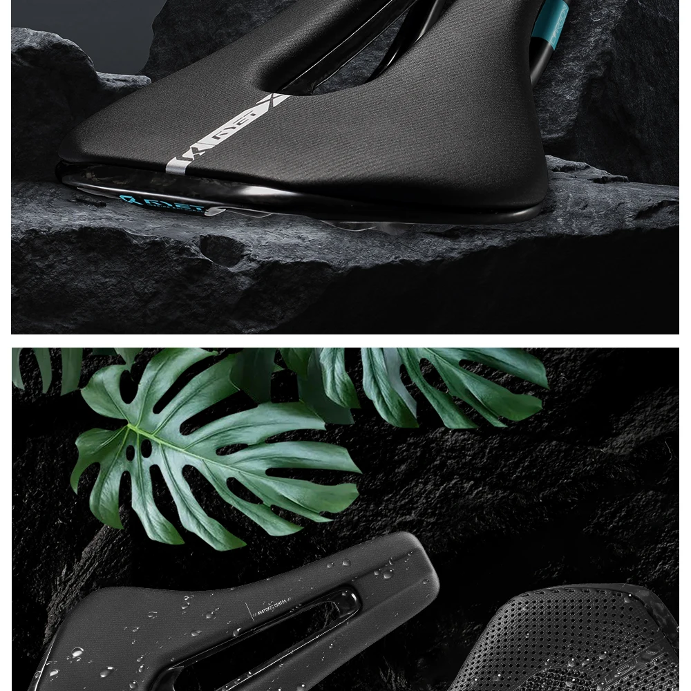RYET Fahrradsattel 3D-gedruckter Carbon 245 x 135/145/155 mm für MTB-Kies-Rennrad, ergonomischer Rennsattel Hollow Tech Fahrradsitz – Detail 21