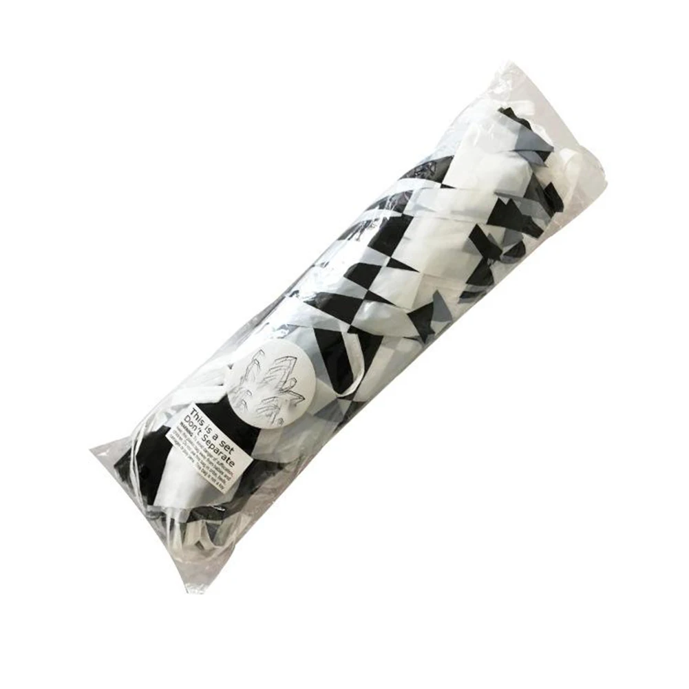 

Bunting Flags Outdoor Checkered Garland Banner Bunting PE Pennant Flag Racing 30cm X 40cm Black White Birthday