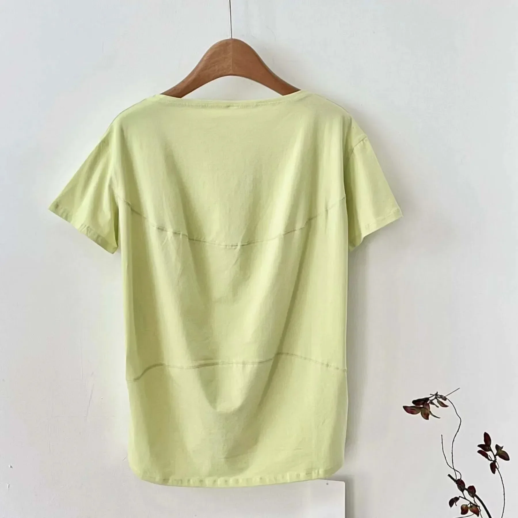 Lemon Women Back in Actio Yoga Short Sleeve Shirt Fitness Sport T-Shirt Summer Loose Breathable Soft Elastic Quick-Drying Top