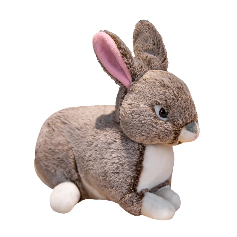

Nice Cute Huggable Plush Rabbitstoy Fur Lifelike Animal Easter Bunny Simulation Model Birthday Gift Rabbit Kawaii Toys
