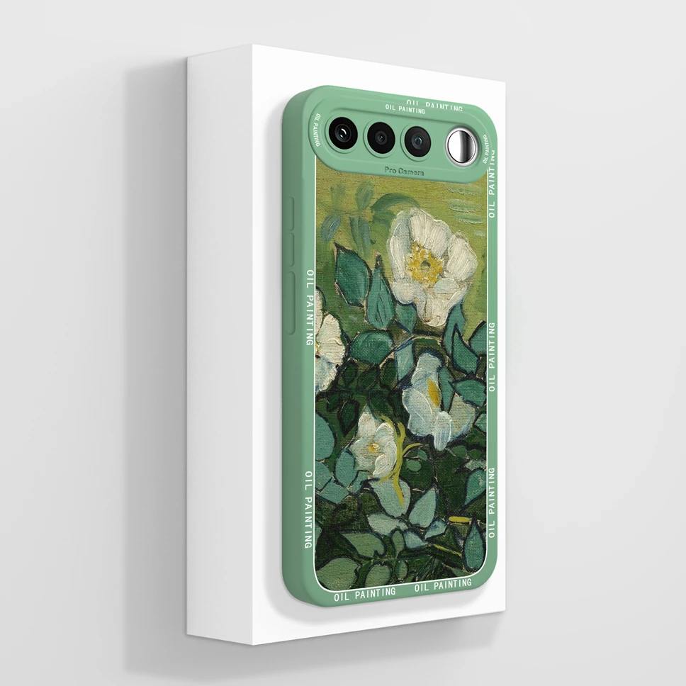 Aesthetic Floral Liquid Silicone Camera Protective Case - Soft & Smooth Cover