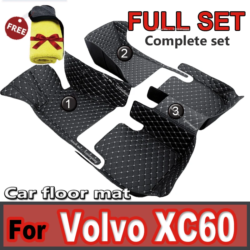 

Car Floor Mats For Volvo XC60 2018 2019 2020 2021 2022 Custom Auto Foot Pads Automobile Carpet Cover Interior Accessories