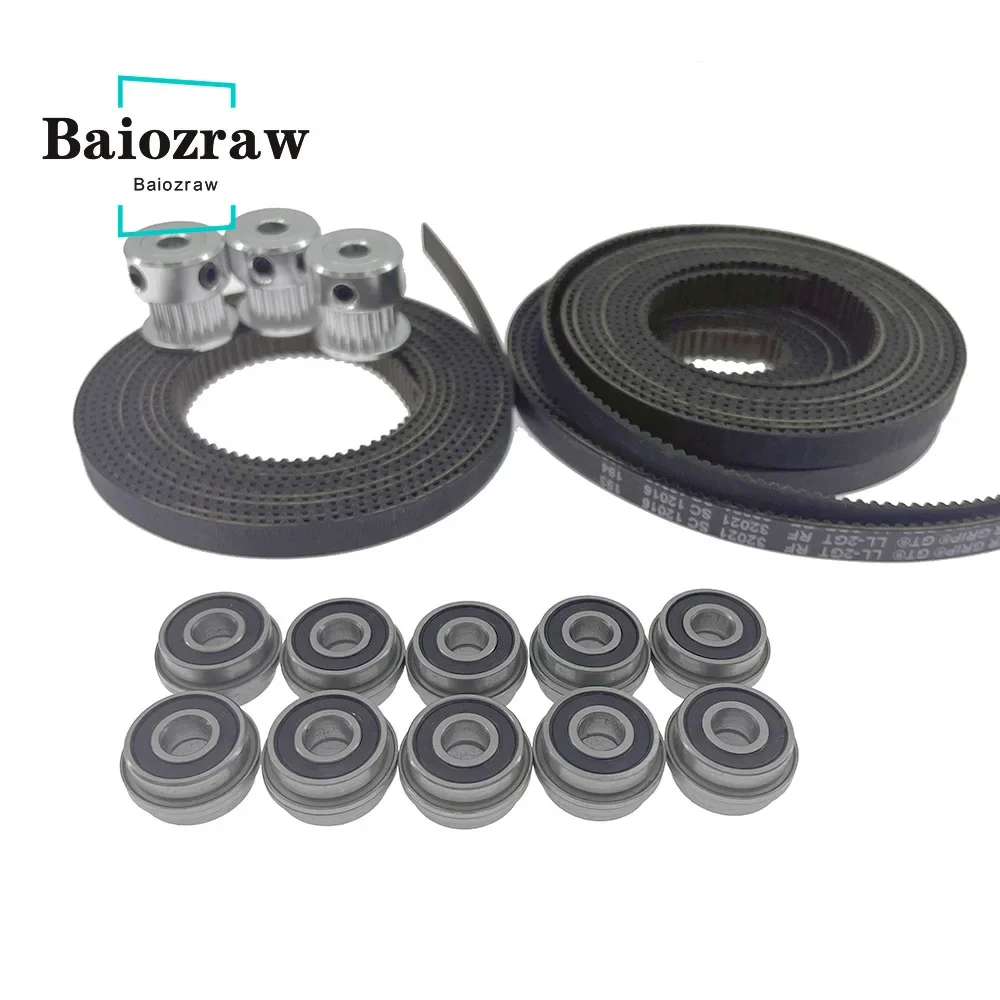 Baiozraw Switchwire Motion Parts Set GT2 LL-2GT RF Open Belt 5 PCS MGN12H for VORON Switchwire Parts modifaying ENDER3