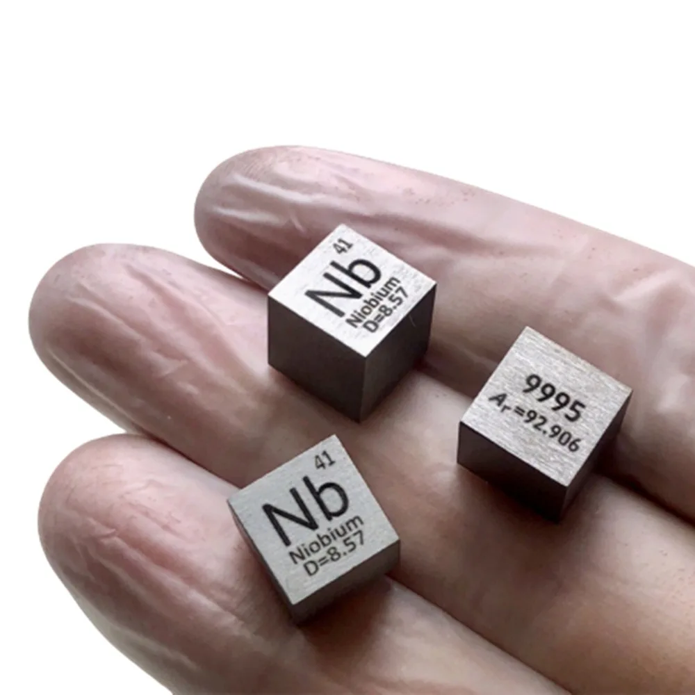 99.95% высокой чистоты Niobium Nb металлический кубический элемент образец 10 мм |