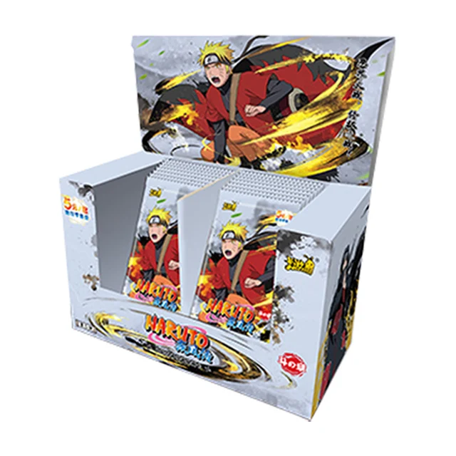 Narutoes Edition Anime Figures Hero Card  Uzumaki Uchiha Sasuke Character Card Collection Bronzing Barrage Flash Cards Boy Gifts 6