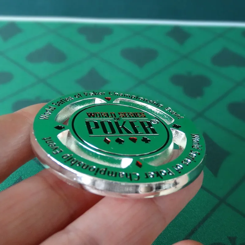 1 Pcs Metal Poker Chips Texas Poker Professional Casino Souvenir Collectible Gifts Game Accessories Card Protector