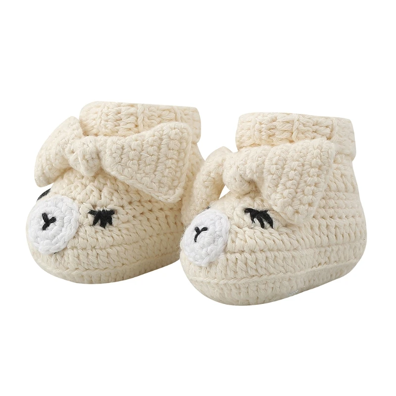 

Handmade Knitted Shoes Breathable Knitting Crochet Booties Baby Soft Slippers New Dropship