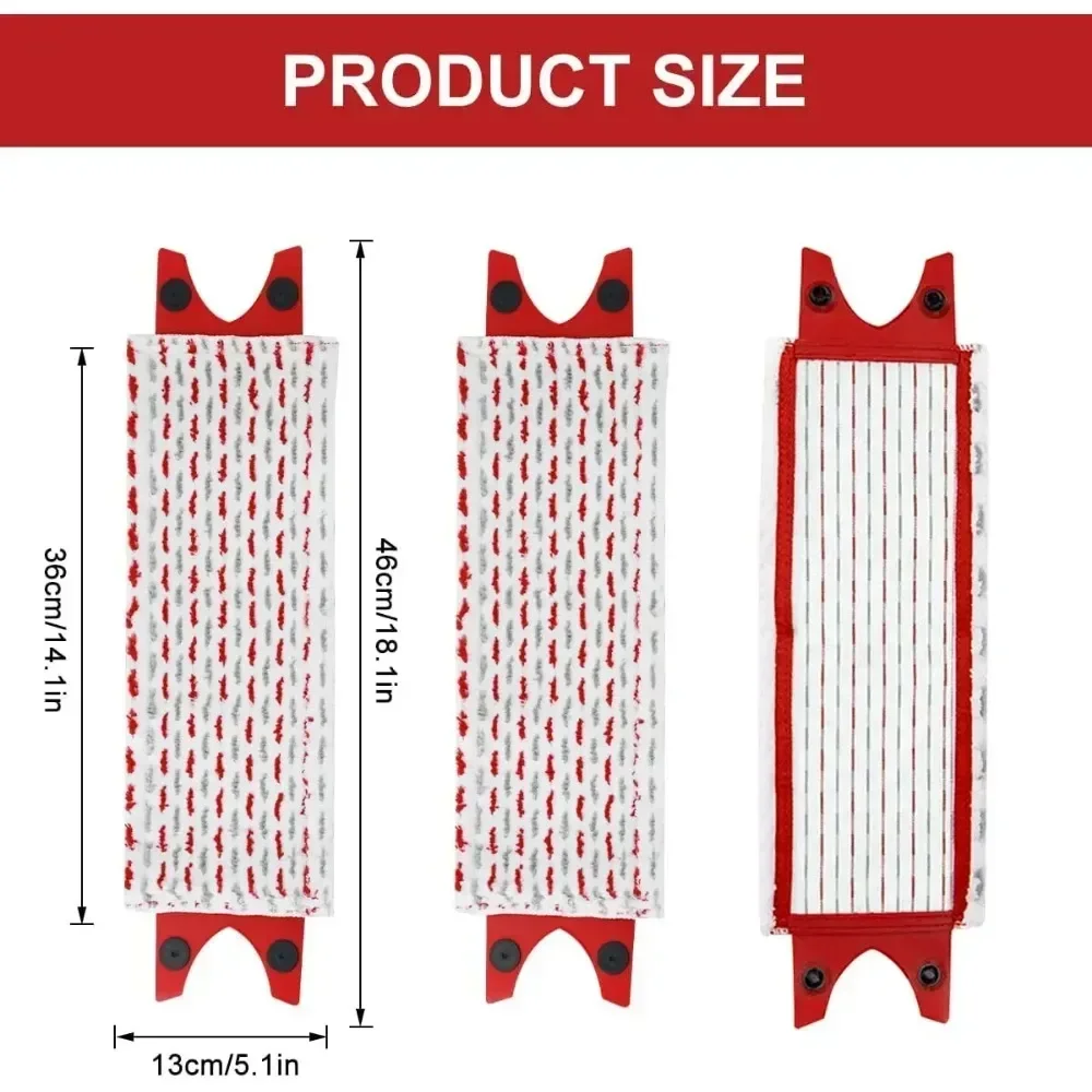 Microfiber Floor Mop Pads Reusable Flat Spin Mop Cloth Replacement UltraMax Quick Drying Machine Washable