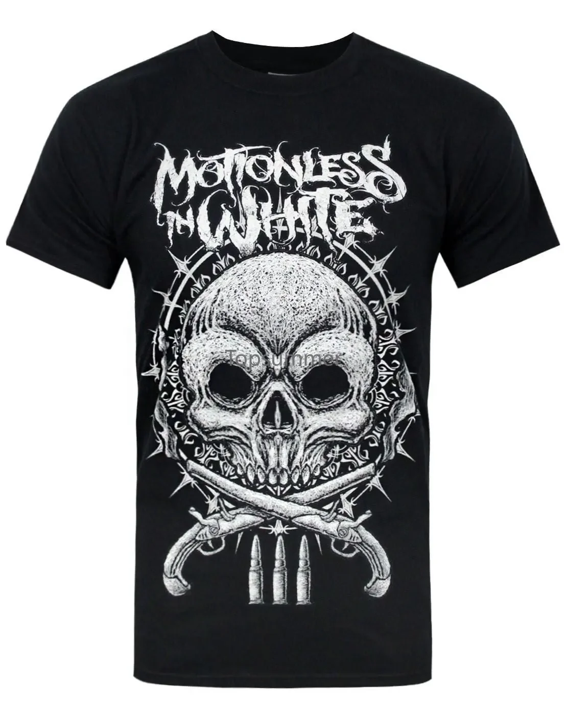 

Motionless In White Pistols Men'S T-Shirt Custom Printed Tshirt Hip Hop Funny Tee Mens Tee Shirts 2019 Fashion T Shirt