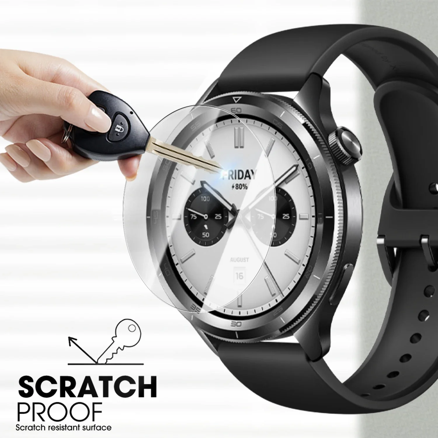 1-4Pack Screen Protectors for Xiaomi Watch S4 41mm Tempered Glass Easy To Install Hardness Protective Cover Films for Mi S4 41mm