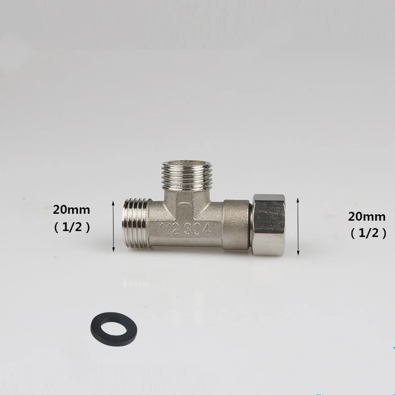 G1/2 Inch T Valve Toilet Diverter Image 3