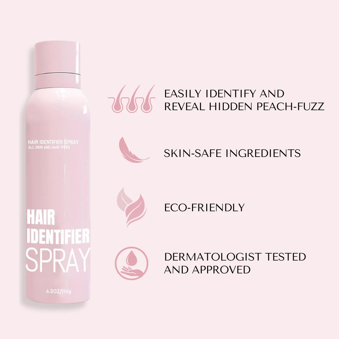 114ml Hair Identifier Spray Facial Hair Removal Spray Smoothing Face Hairless Painless With 4 Scraper Face Shaving Facial Care