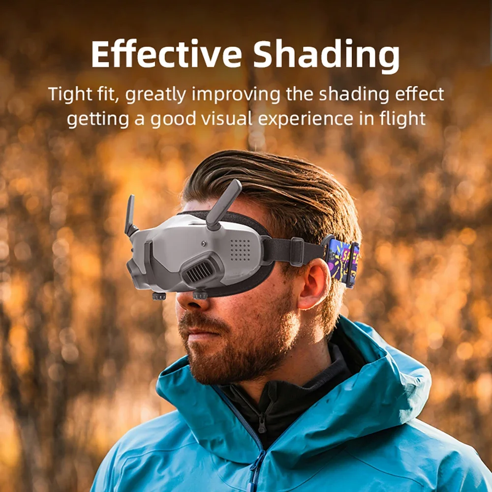Schaumstoff-Polster Für DJI Goggles 2 – Weiche Augenmaske, Besserer Tragekomfort (Schwarz)