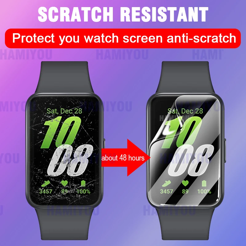 HD Clear Hydrogel Anti-Bubble Full Coverage Smartwatch Screen Protectors