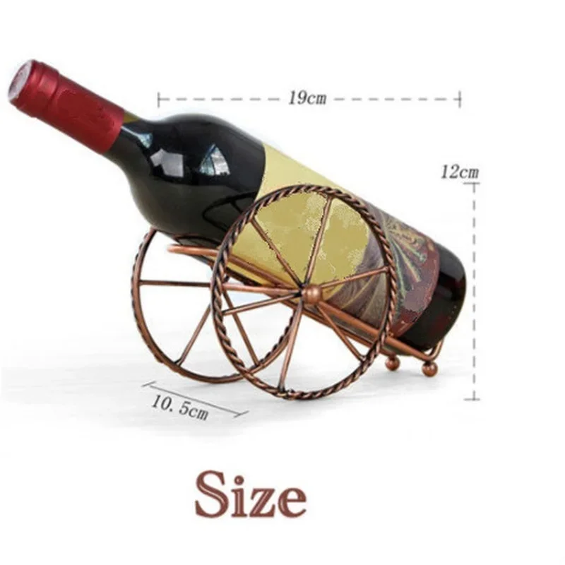 Handmade Plating Wine Racks Home Kitchen Bar Accessories Practical Wine Holder Bottles Decor Display Shelf and Racks wine glass holder rack