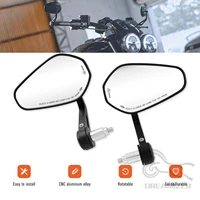 7/8" or 1" Motorcycle Motorbike Scooters Rear View Side Mirror Handle Bar End Mirrors For Yamaha Kawasaki Motorcycle Parts 1