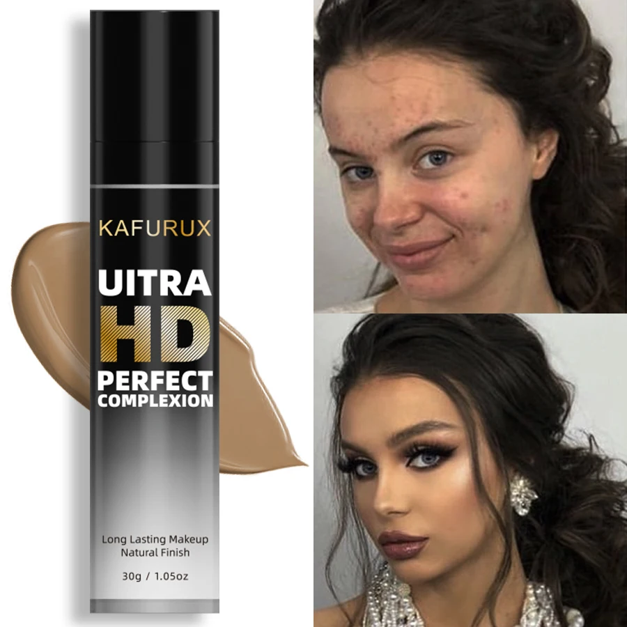 8-Color Face Foundation Cream Oil-Control Matte Concealer Waterproof Liquid Full Coverage Nude Base Professional Makeup Products 6