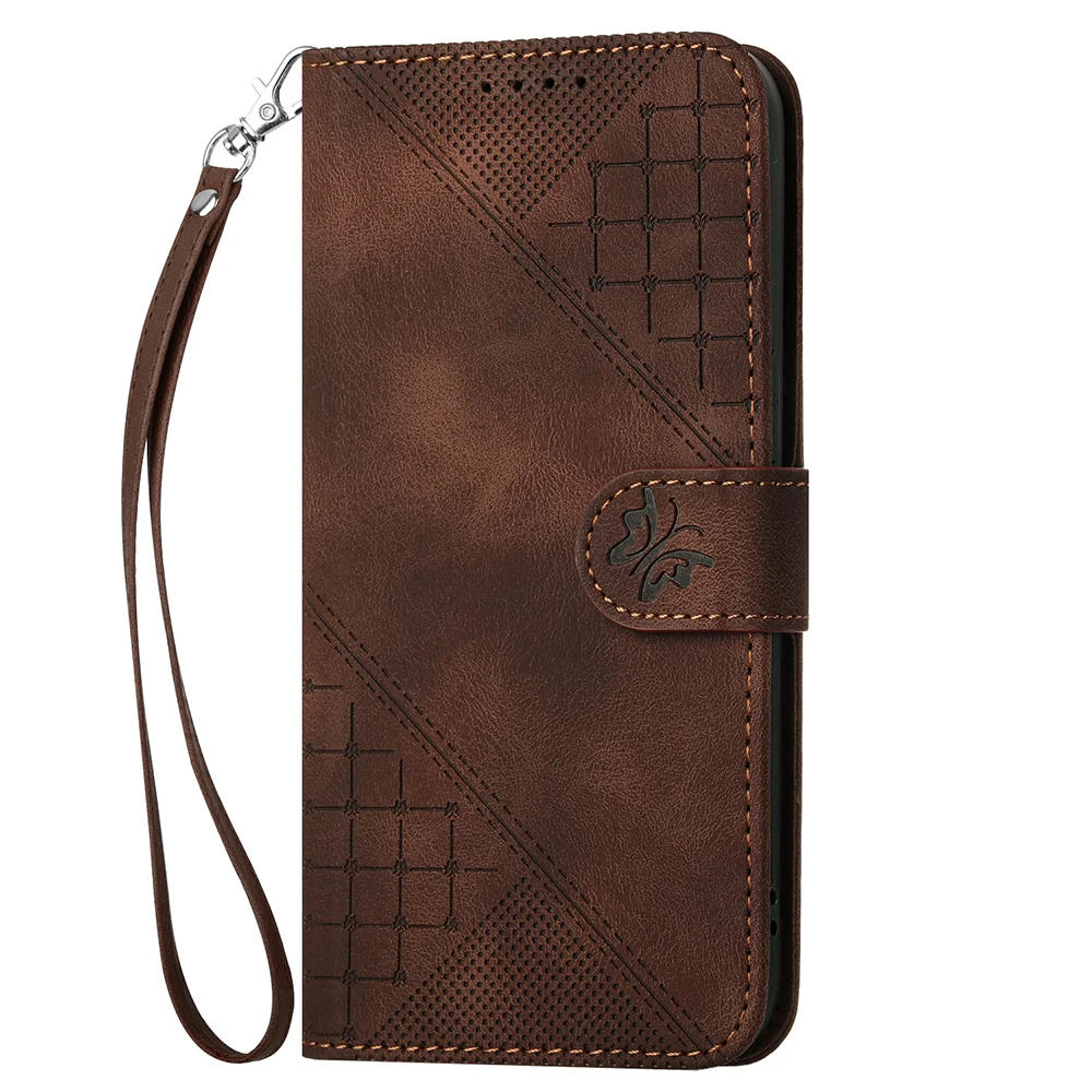 Leather Wallet Phone Case with Card Slots and Holder