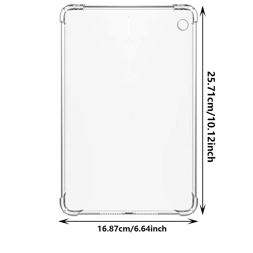 Transparent Shockproof Silicone Case, Anti-Scratch & Anti-Yellowing, Slim-Fit 11-Inch Tablet Cover