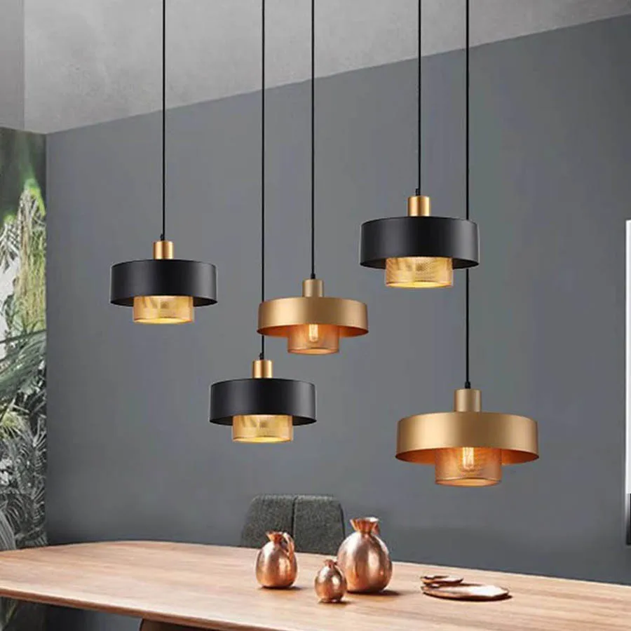 

E27 Loft Industrial Restaurant Bar LED Pendant Lights Vintage Kitchen Dining Room Cafe Bar Hanging Lamp Bedroom Pendant Lamps