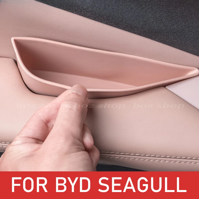 4pcs Car Front Rear Door Handle Tray Storage Box For BYD Seagull Atto1 Door Handle Storage Tray Auto Interior Accessories