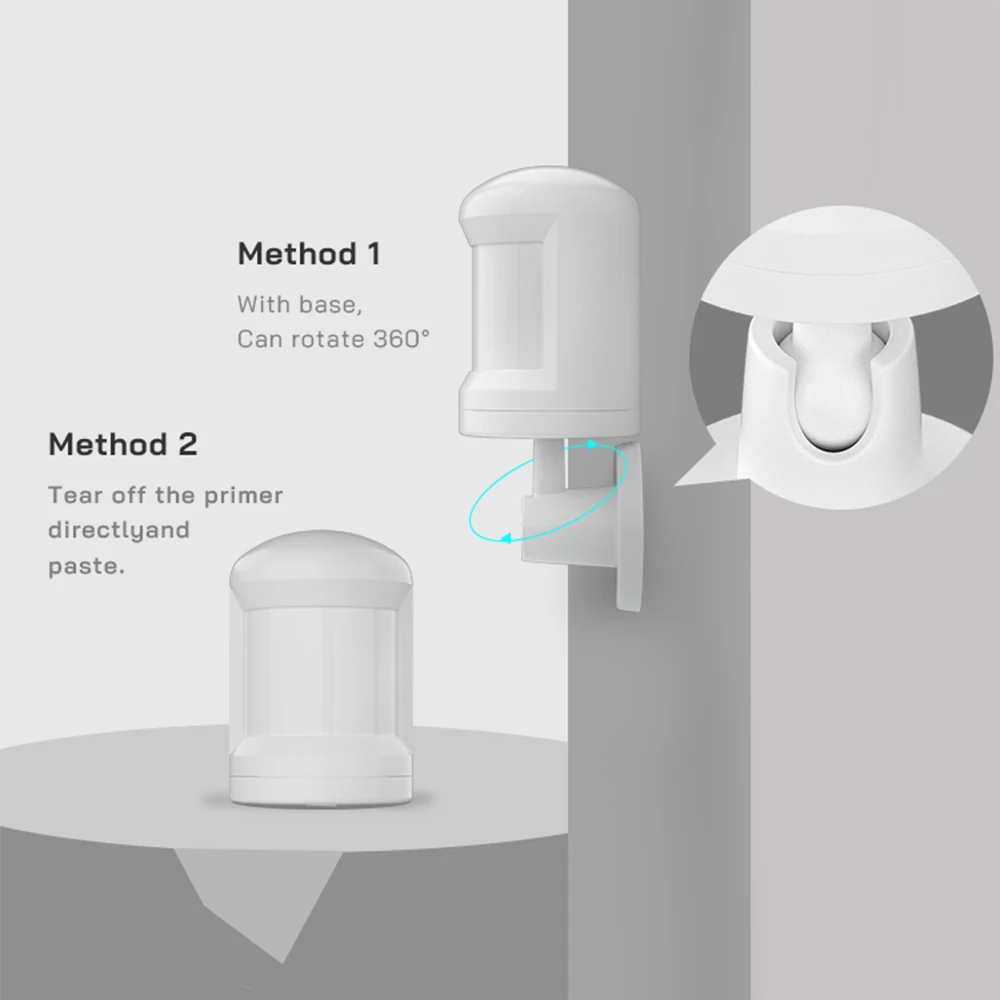 Tuya Zigbee Smart MINI PIR Motion Detector Sensor Shop Home Security Smart Life Wireless Remote Status Monitor