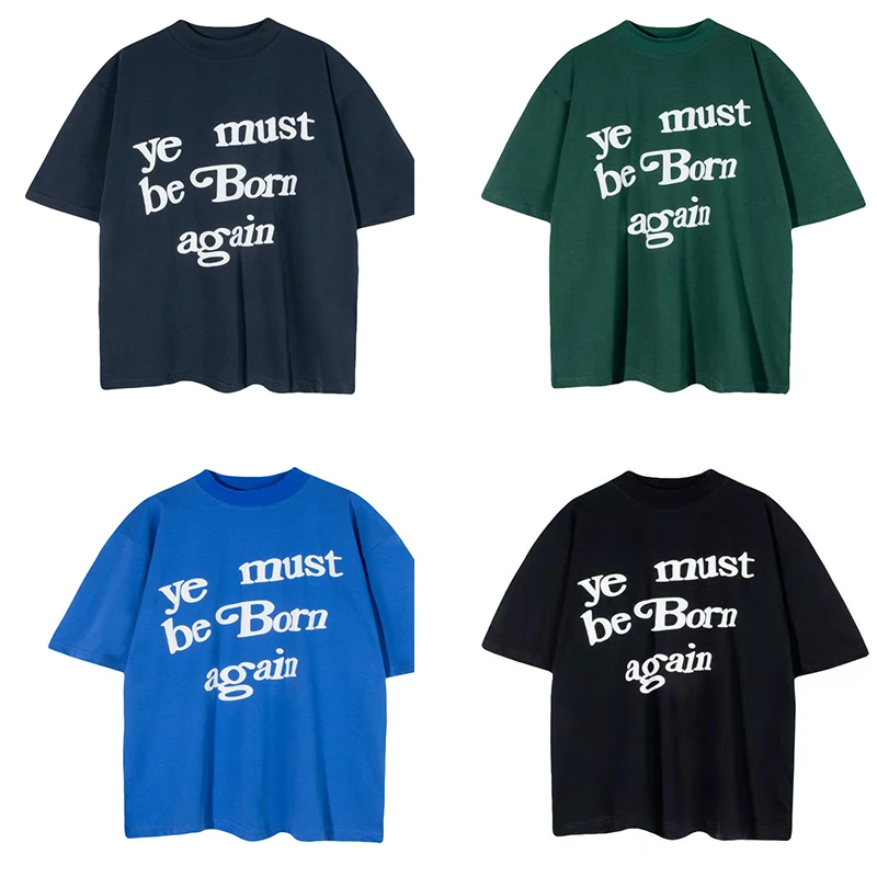 CPFM KANYE модная свободная футболка унисекс с коротким рукавом и принтом в виде