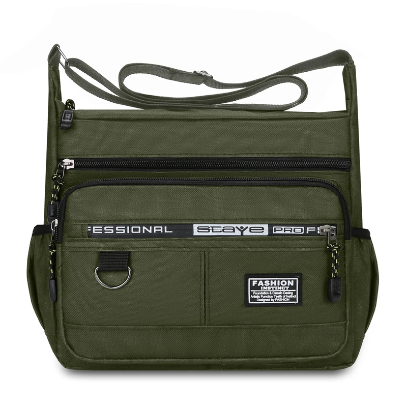 Men's Fashion Multi-Pocket Crossbody Bag - Spacious Commuter & Travel Shoulder Bag