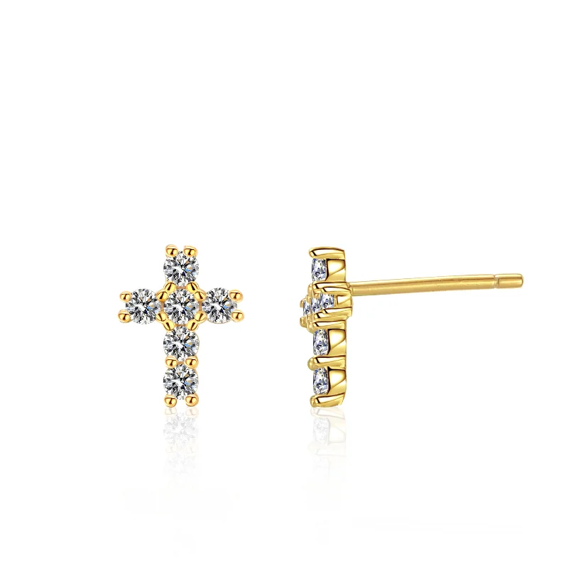 

Real D Color Moissanite Stud Earrings For Women Top Quality 925 Sterling Silver Wedding Jewelry