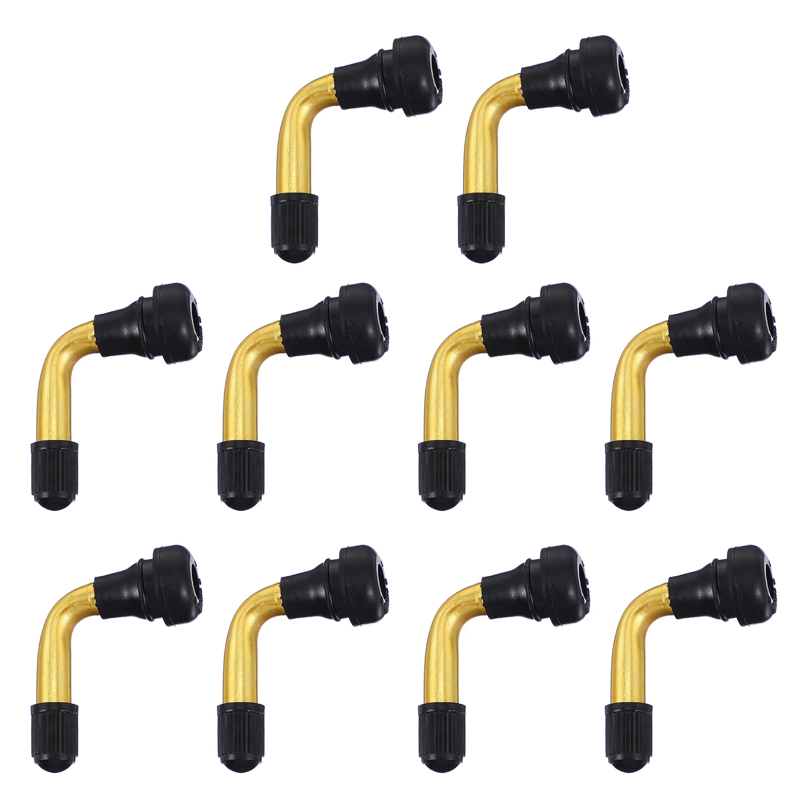 

10 Pcs Valve Tire Valves Extension Adapter Motorbike Car Extenders Stem Tubeless Bent Rod