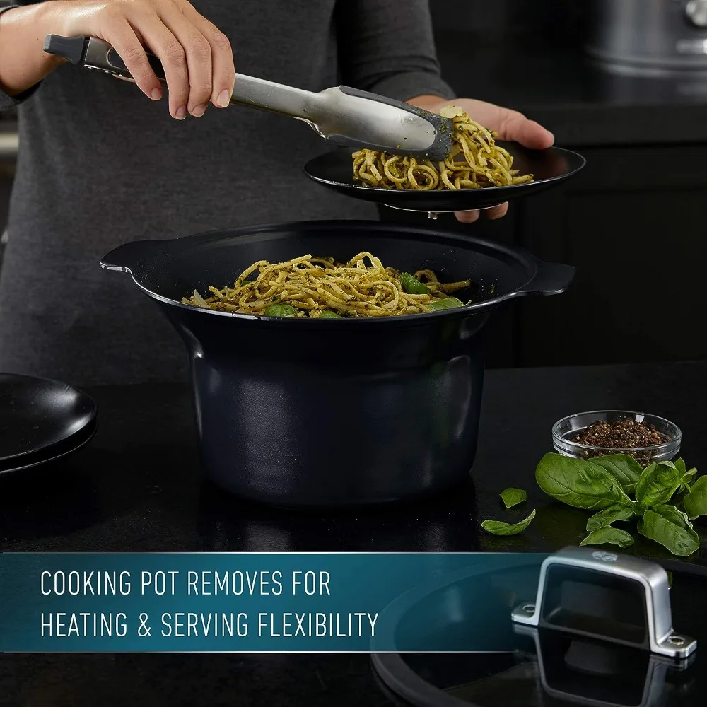Calphalon Slow Cooker with Digital Timer and Programmable Controls, 5.3 Quarts, Stainless Steel 4