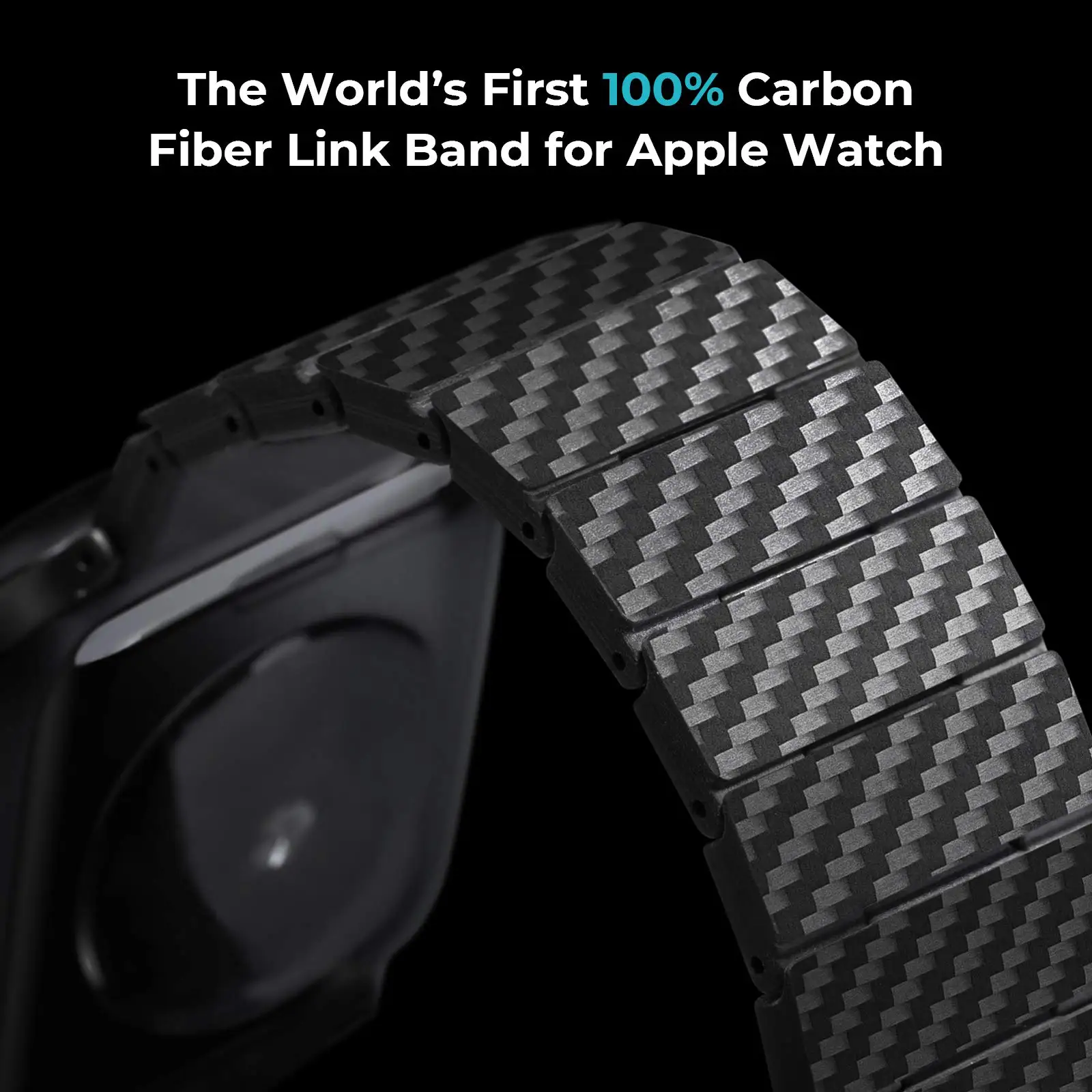 Carbon Fiber Apple Watch Link Bands - 38/40 & 42/44mm - PITAKA