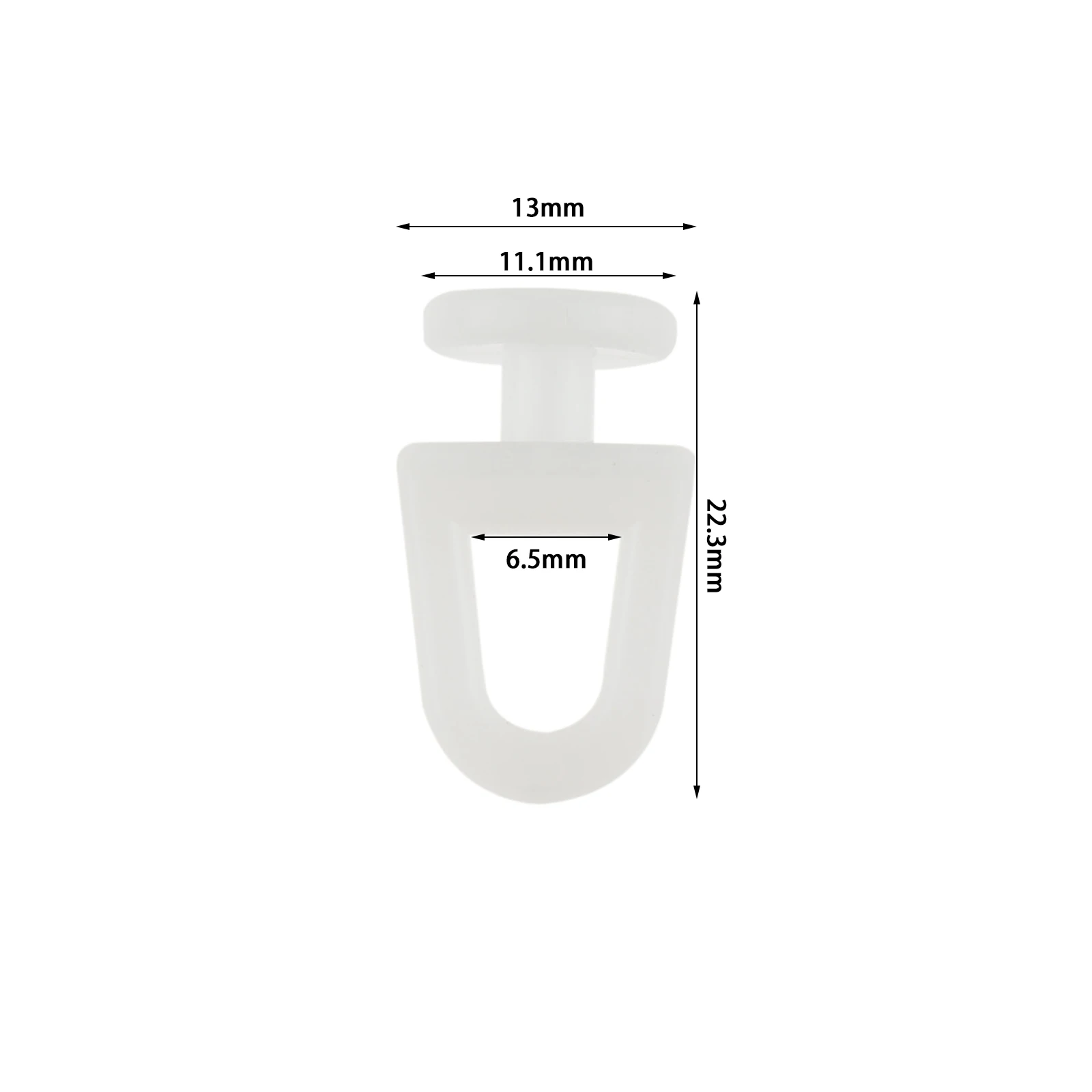 PRETYZOOM 50 Ganci Per Tende Heavy Duty - Rulli Scorrevoli Per Binari Da Soffitto, Bianchi - Foto 7