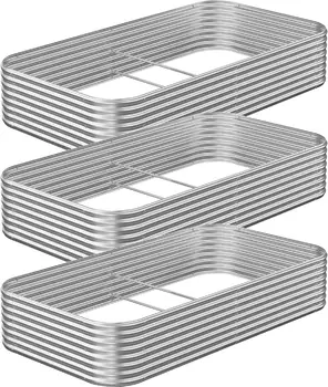 3-Pack Galvanized Raised Garden Beds 1